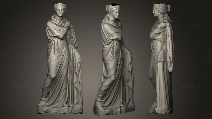 Statues antique and historical (Polyhymnia, STKA_0946) 3D models for cnc